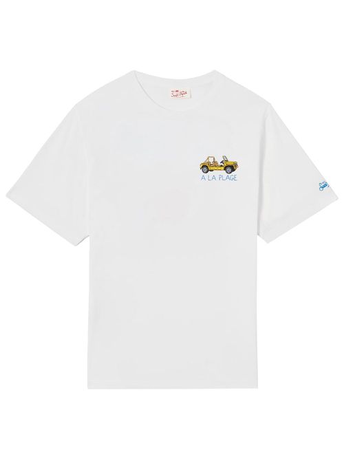 Portofino T-Shirt With À La Plage Embroidery
