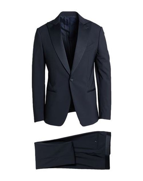 Man Suit Midnight blue Size 38 Wool, Elastane