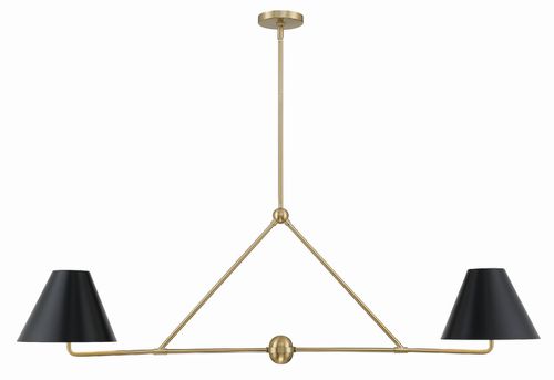 Xavier 4-Light Chandelier in Vibrant Gold