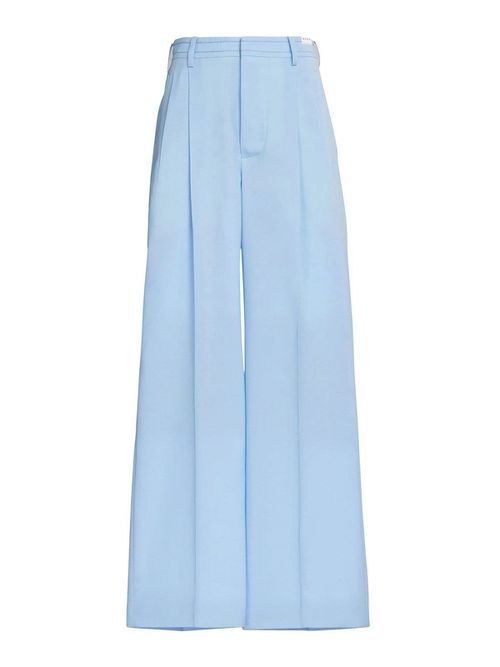 Wide leg tailored trousers