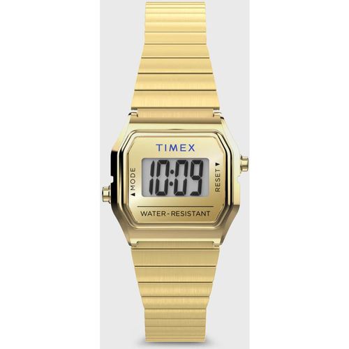 TEENY TINY TIMEX GOLD TONE CASE AND PERFECT FIT EXPANSION BAND