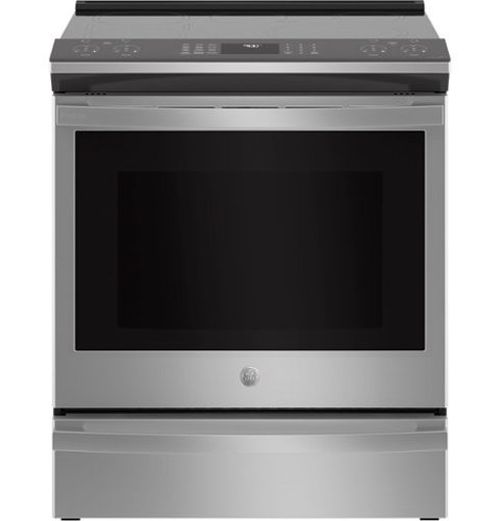 5.3 Cu. Ft. Slide-In Electric Induction Convection Range with Self-Clean and Steam Clean and No Preheat Air Fry - Stainless Steel
