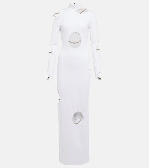 Embellished cutout maxi dress