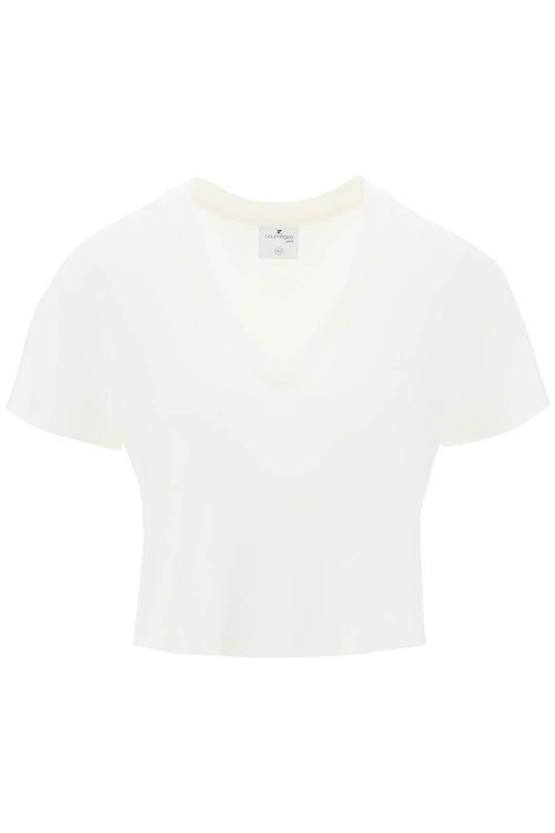 -T Shirt Cropped Con Logo-Donna