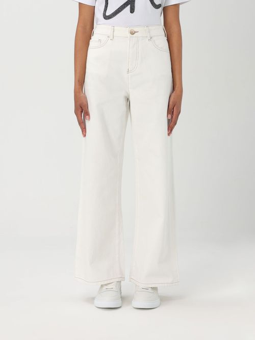 Jeans Woman color White