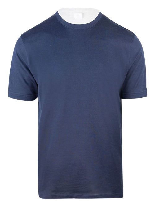 Cotton short-sleeve T-shirt - Blue