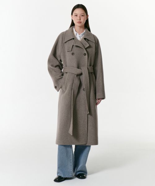 Women's Cashmere Blend Trench Coat