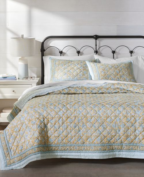 Nadia 2-Pc. Quilt Set, Twin, Exclusively at Macy's - Ochre