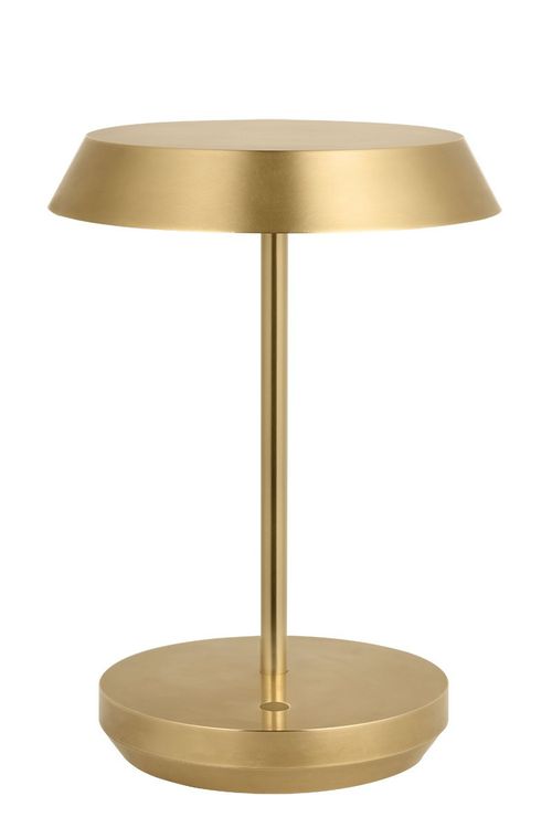 Hand Rubbed Antique Brass LED Table Lamp from the Tepa Collection