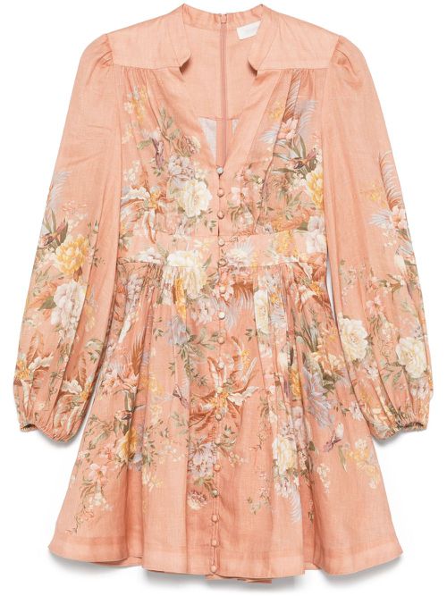 Tallow Plunge mini dress - Pink
