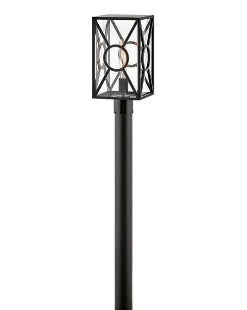 Black LED Post Top or Pier Mount from the Brixton Collection