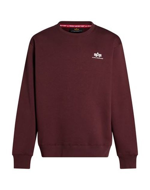 Man Sweatshirt Burgundy Size L Cotton, Polyester