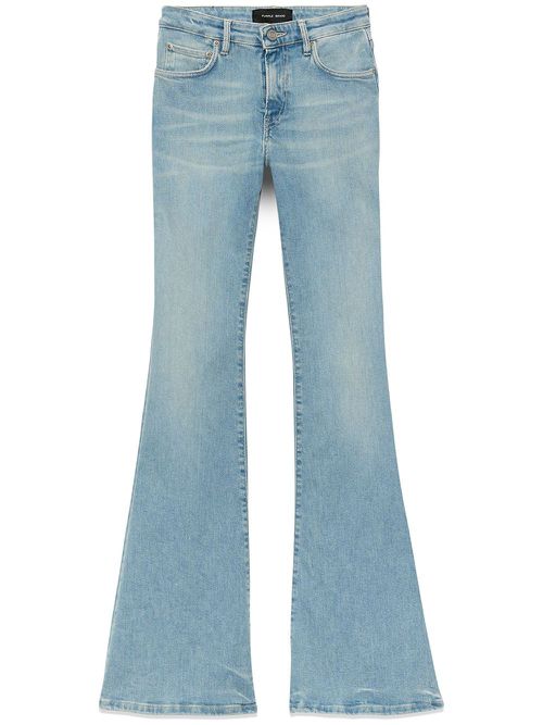 Mid-rise boot-cut jeans - Blue