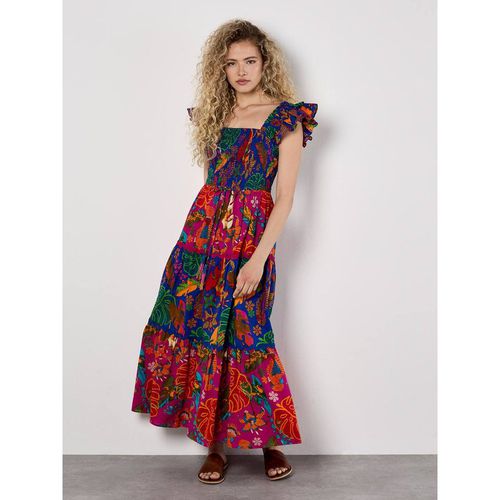 Apricot Women's Colour Pop Parrot Print Maxi Dre