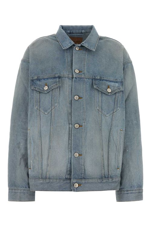 Cotton Denim Jacket — Blue