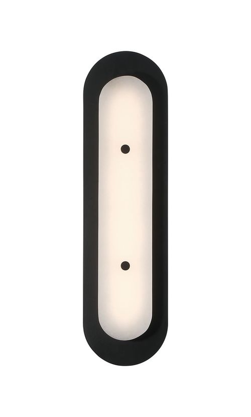 Powder Coat Black LED Outdoor Wall Sconce from the Tramore Collection