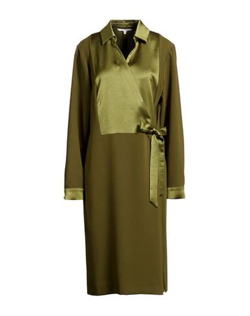 Woman Midi dress Lime green Size 12 Recycled polyester, Polyester