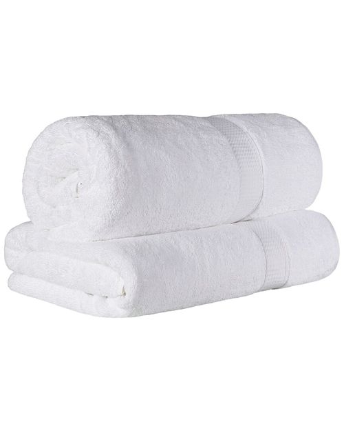 Superior Egyptian Cotton Highly Absorbent 2Pc Ultra-Plush Solid Bath Sheet Set