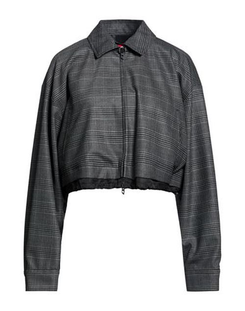Woman Jacket Grey Size 4 Polyester, Virgin Wool, Elastane