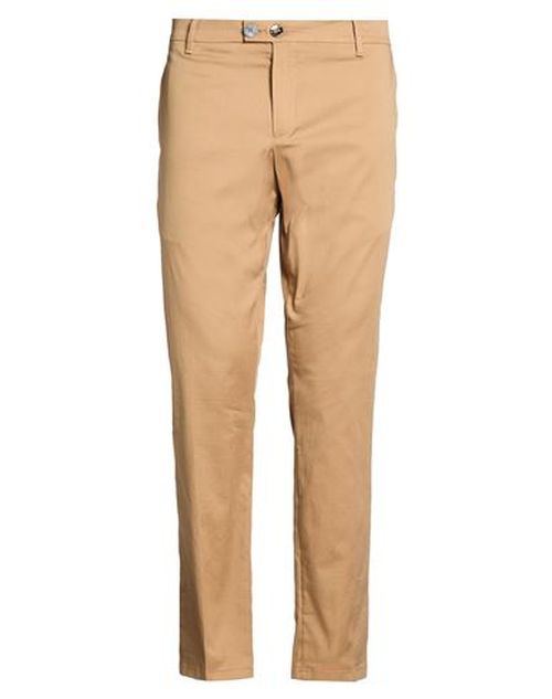 Man Pants Camel Size 36 Cotton, Elastane