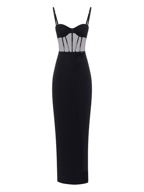 Strapless corset dress - Black