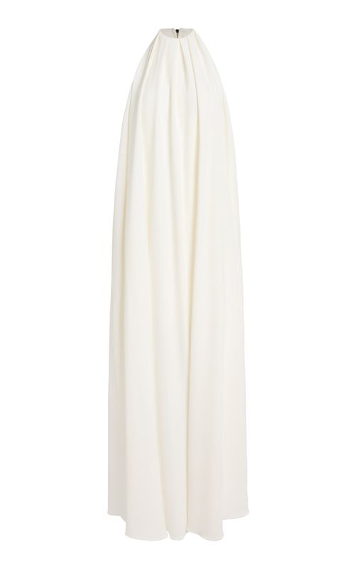 Draped Crepe Gown