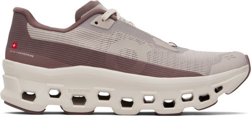 Taupe & Burgundy Cloudmster Void Sneakers