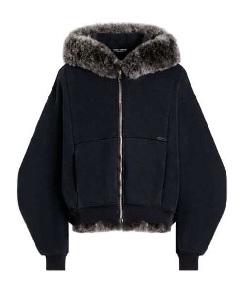 Fur Trim Hoodie