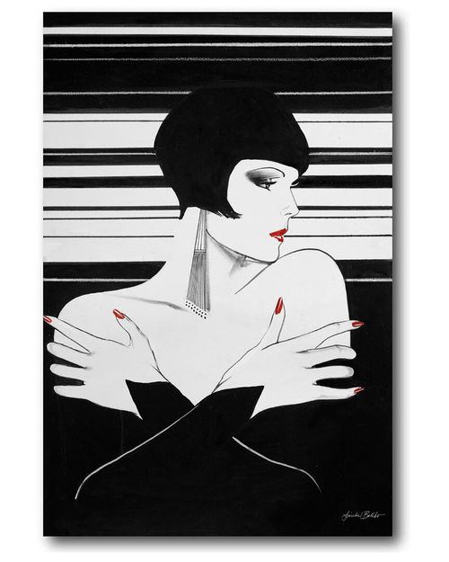 Black & White Fashion III Canvas Wall Art