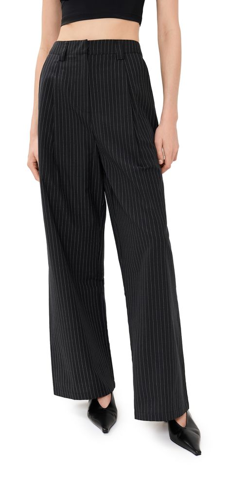 La Quinta Pant Onyx Pinstripe