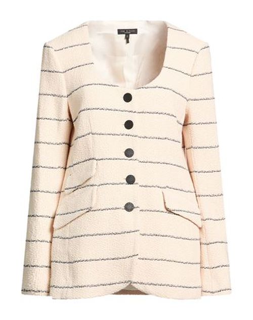 Woman Jacket Cream Size 0 Cotton