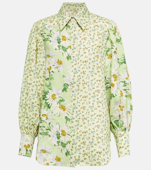 Alémais Astra floral linen shirt