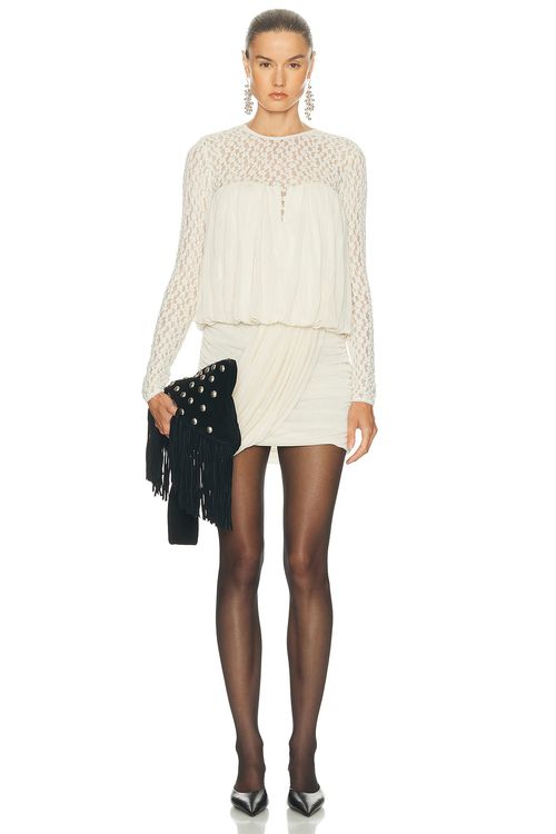 Isabel Marant Adelita Dress in Ecru - Ivory. 42 also , 36