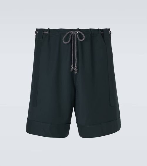Kyan wool-blend shorts