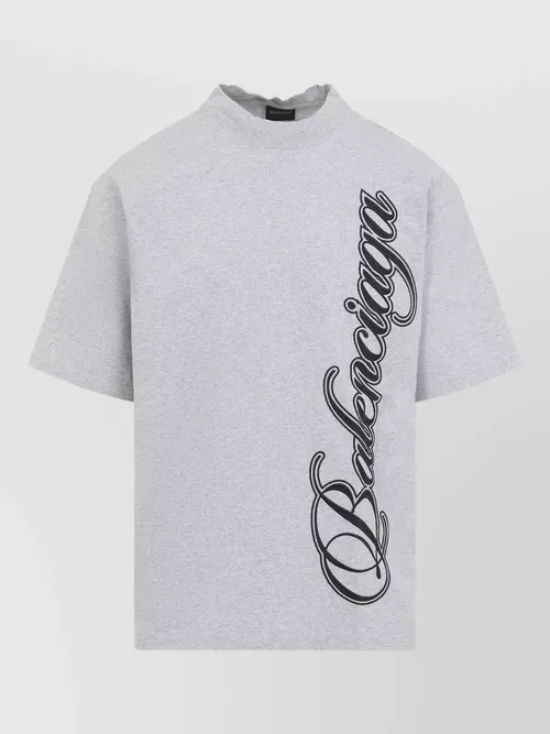 Balenciaga - medium fit mock neck short sleeve t shirt