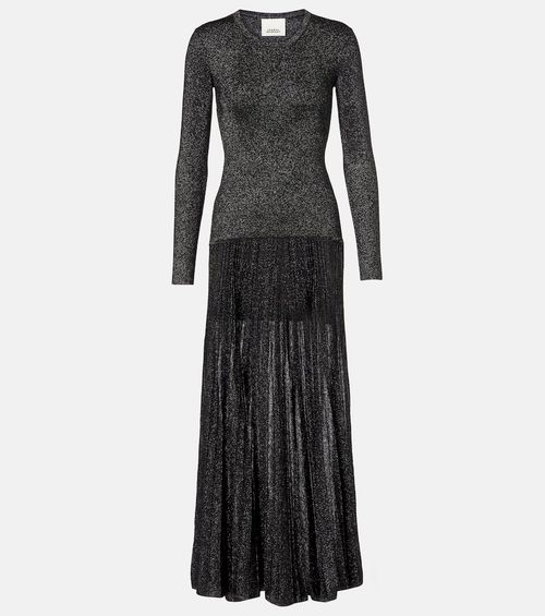 Guetty pleated maxi dress