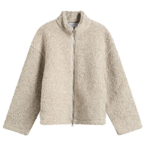 Men's Wool Fleece Track Jacket Oatmeal