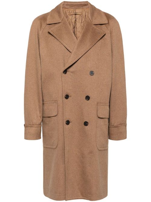 Double-breasted coat - Brown