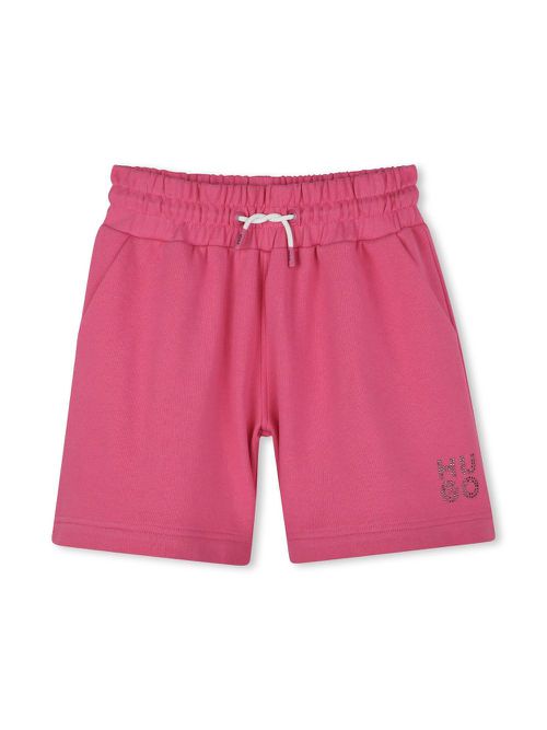 Logo-appliqué shorts - Pink