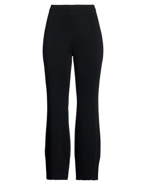 Woman Pants Black Size 8 Merino Wool, Acrylic