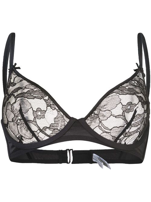 Magnolia Lace unlined demi bra - Black