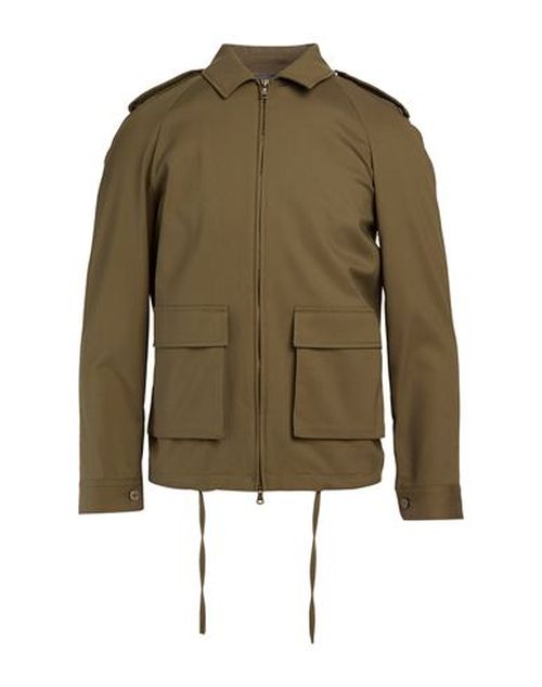 Man Jacket Military green Size 38 Cotton, Polyamide, Elastane
