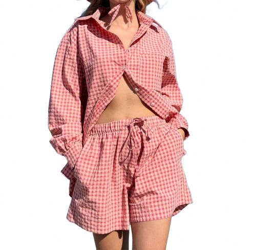 Vichy Short In Blush