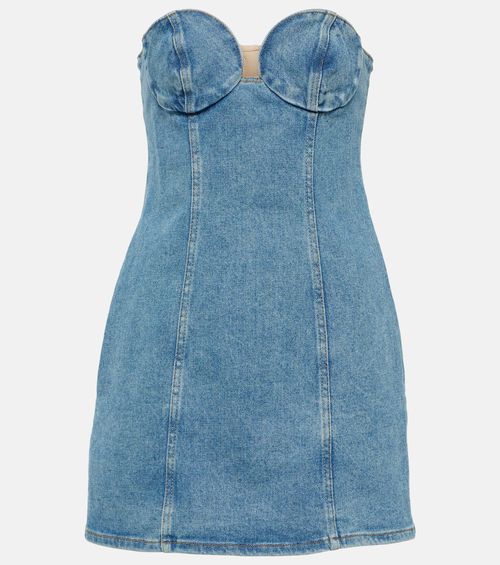 Corset denim minidress