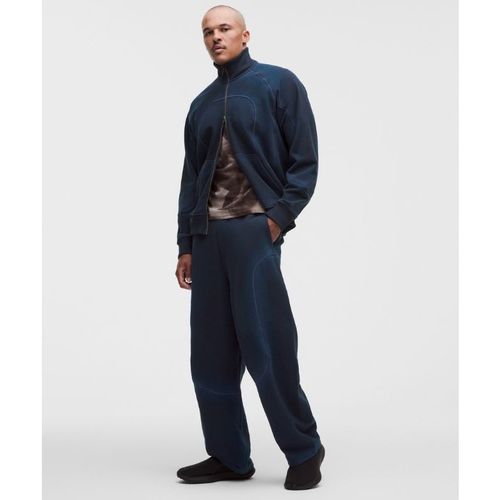 Lululemon – Men's Faded French Terry Barrel-Leg Trousers SLNSH Collection – Color Navy Blue – Sma