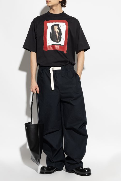 Marni T-shirt With Print, Men's, Black
