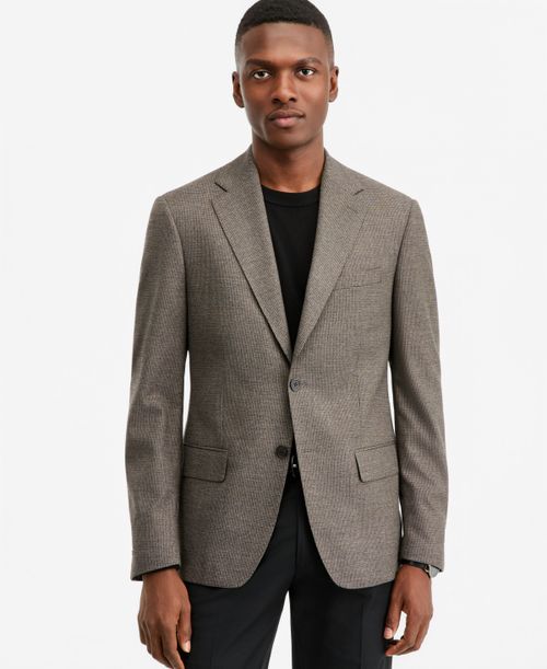 Men's Slim-Fit Textured Sport Coat - Tan Brown