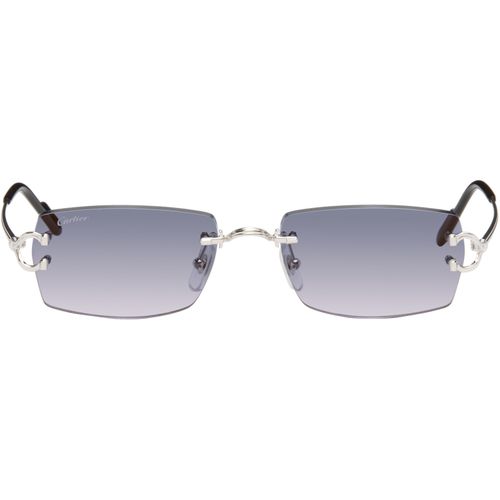 Silver 'Classic C de ' Sunglasses