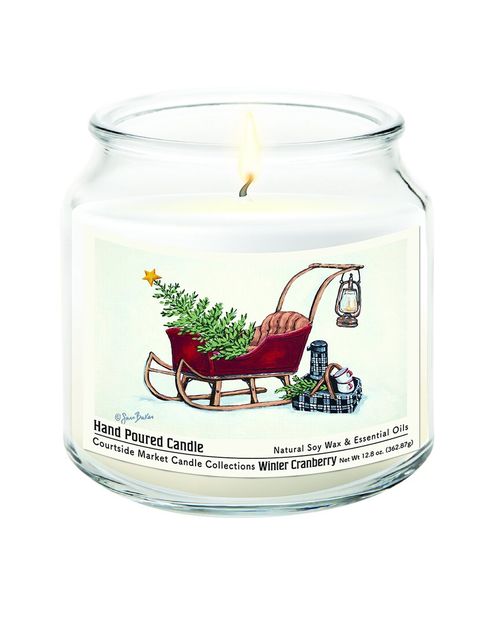 Santa'S Sleigh Soy Hand-Poured Wax Candle