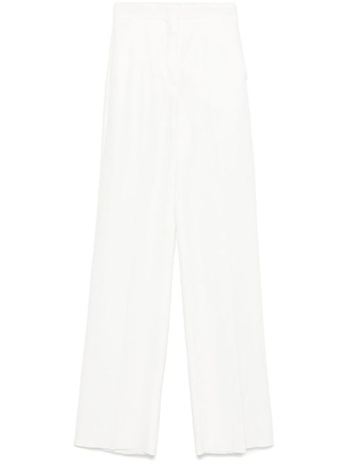 White Aversa linen trousers